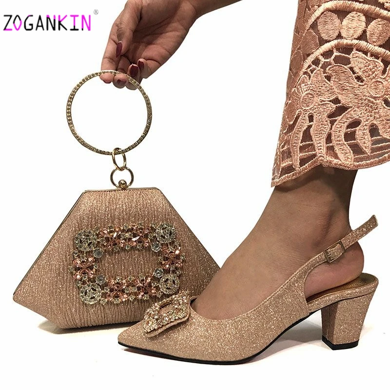 Свадебное платье комплект из туфель и сумочки цвета шампанского для зрелых