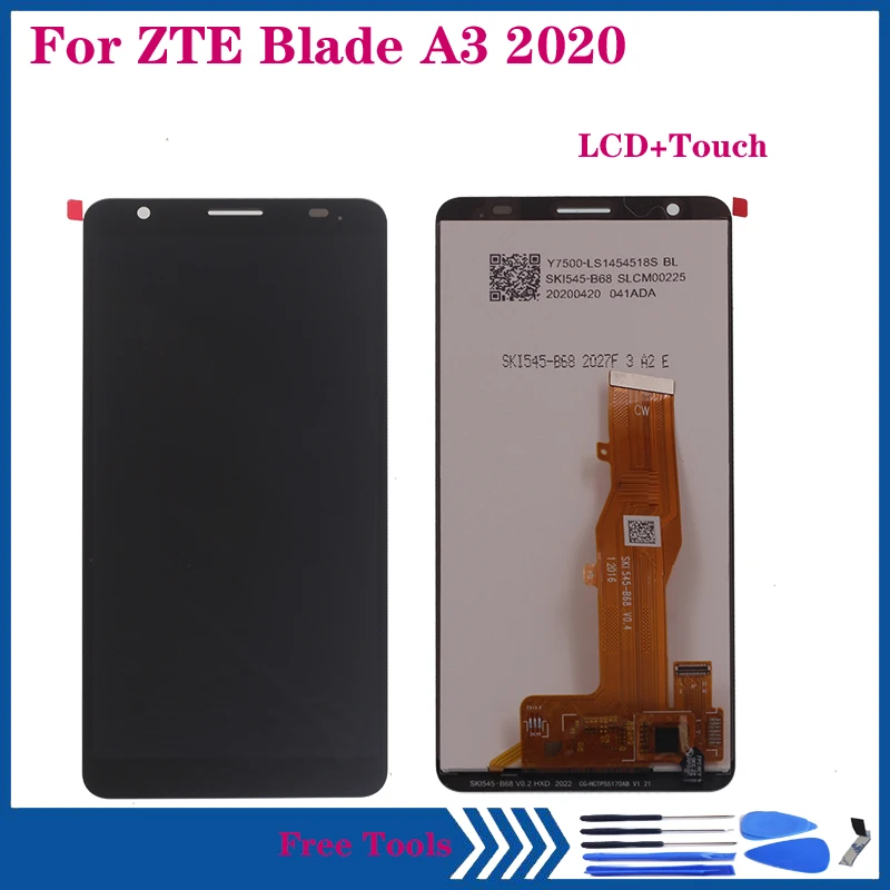 

5,45 "Оригинальный ЖК-дисплей для ZTE Blade A3 2020, ЖК-дисплей для ZTE A3 2020, детали для замены
