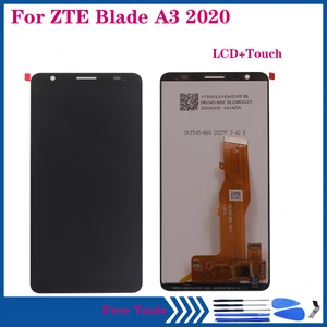 5 45 original lcd for zte blade a3 2020 lcd display touch screen digitizer assembly for zte a3 2020 mobile phone repair parts free global shipping