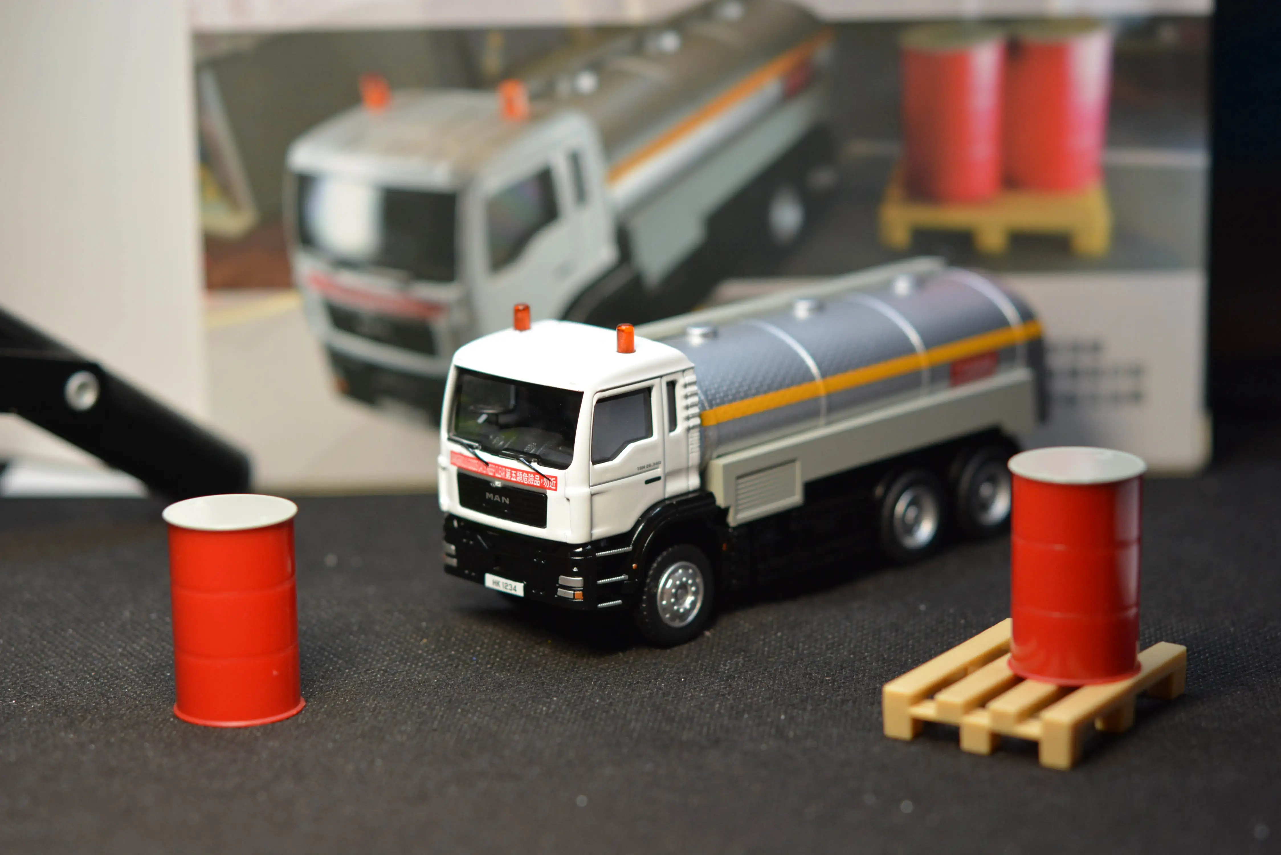 

Tiny 1/64 MAN Tanker Truck Die Cast Model Car Collection Limited