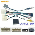 Автомобильный 16-контактный аудио жгут проводов FEELDO с can-шиной для Nissan venunu T70 T90, послепродажный стерео монтажный Проводной адаптер