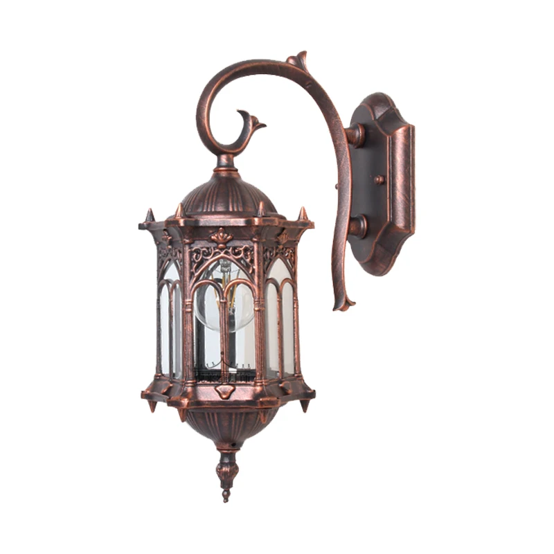 

European-style retro outdoor aisle wall lamp courtyard wall waterproof lamp simple villa door balcony corridor retro wall light