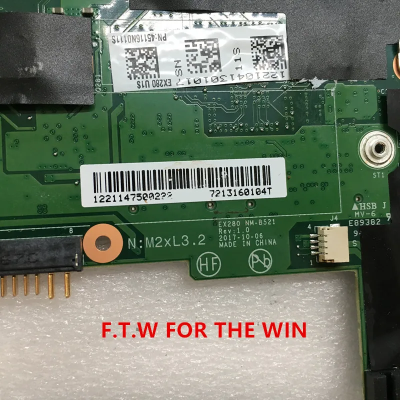 Online 01YN023 MB FÜR Para Lenovo Laptop Motherboard X280 CPU ,i5-7300U,vPro,8G NM-B521 100% Probado
