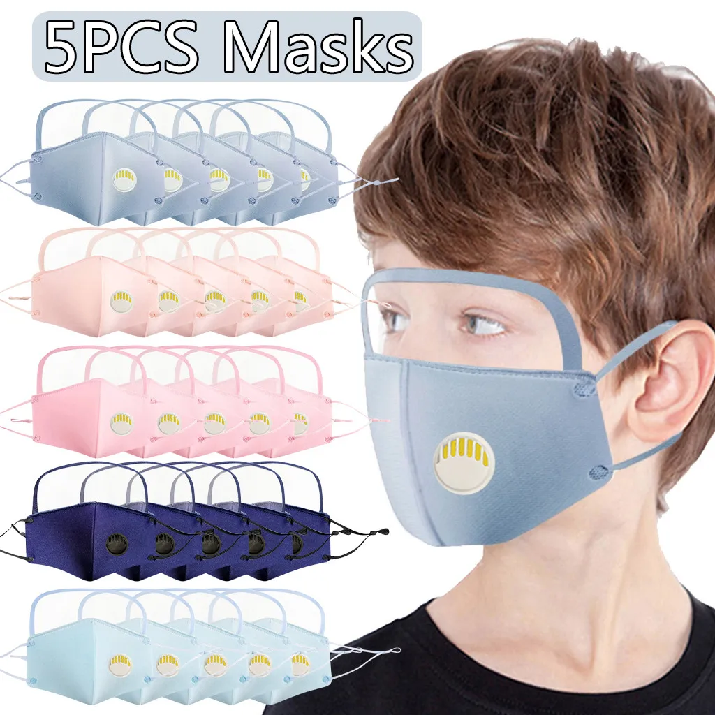5 шт. детские дышащие маски для лица |