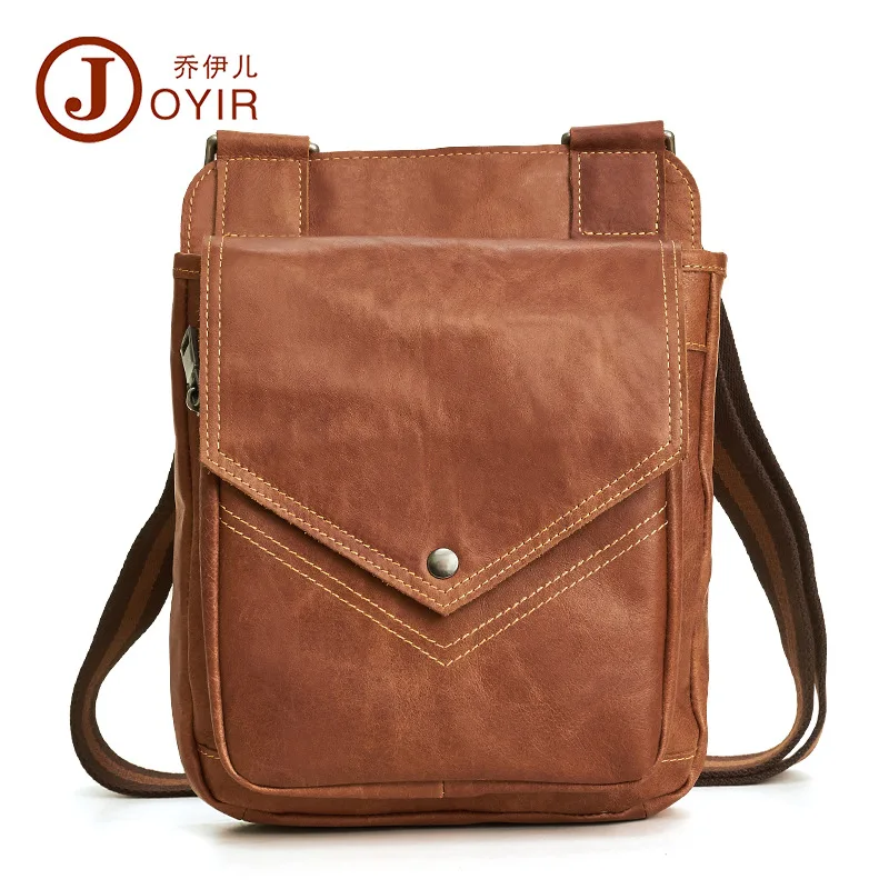 

MEN'S Real-leather Bag MEN'S Messenger Bag Shoulder Bag New Style Casual Verticle Cross-body Bag Crossbody Bag
