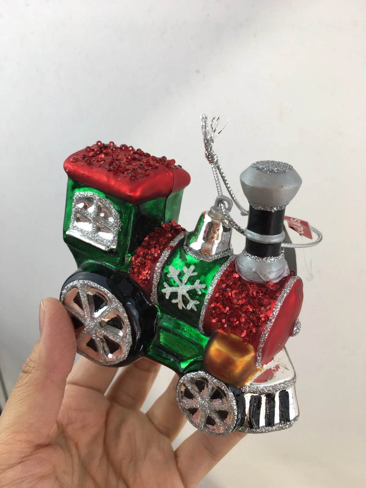 Foreign trade glass hummingbird deer crab ice cream Christmas tree glass animal pendant handmade styling holiday decorations