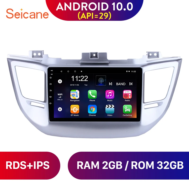

Seicane Android 10. 0 IPS Car radio Head Unit player For Hyundai TUCSON 2014 2015 2016 2017 2018 GPS navigation stereo wifi