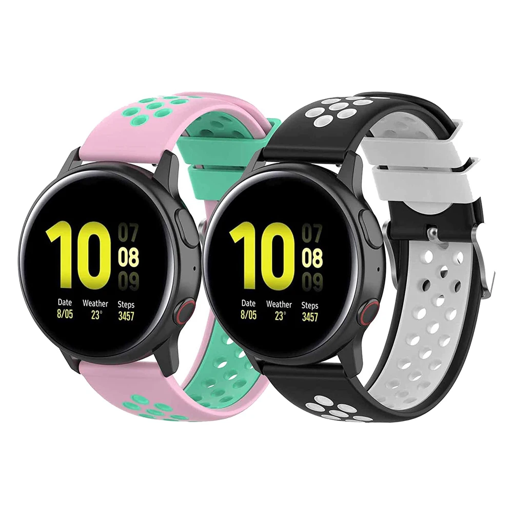 Силиконовые Ремешки для наручных часов 18 мм Garmin CAME 2S / Vivoactive 4S Vivomove 3S ремешок Fossil Q