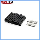 Комплект для подключения нагревательного кабеля из углеродного волокна, медные трубки и термоусадочные гильзы, 20 шт.пакет