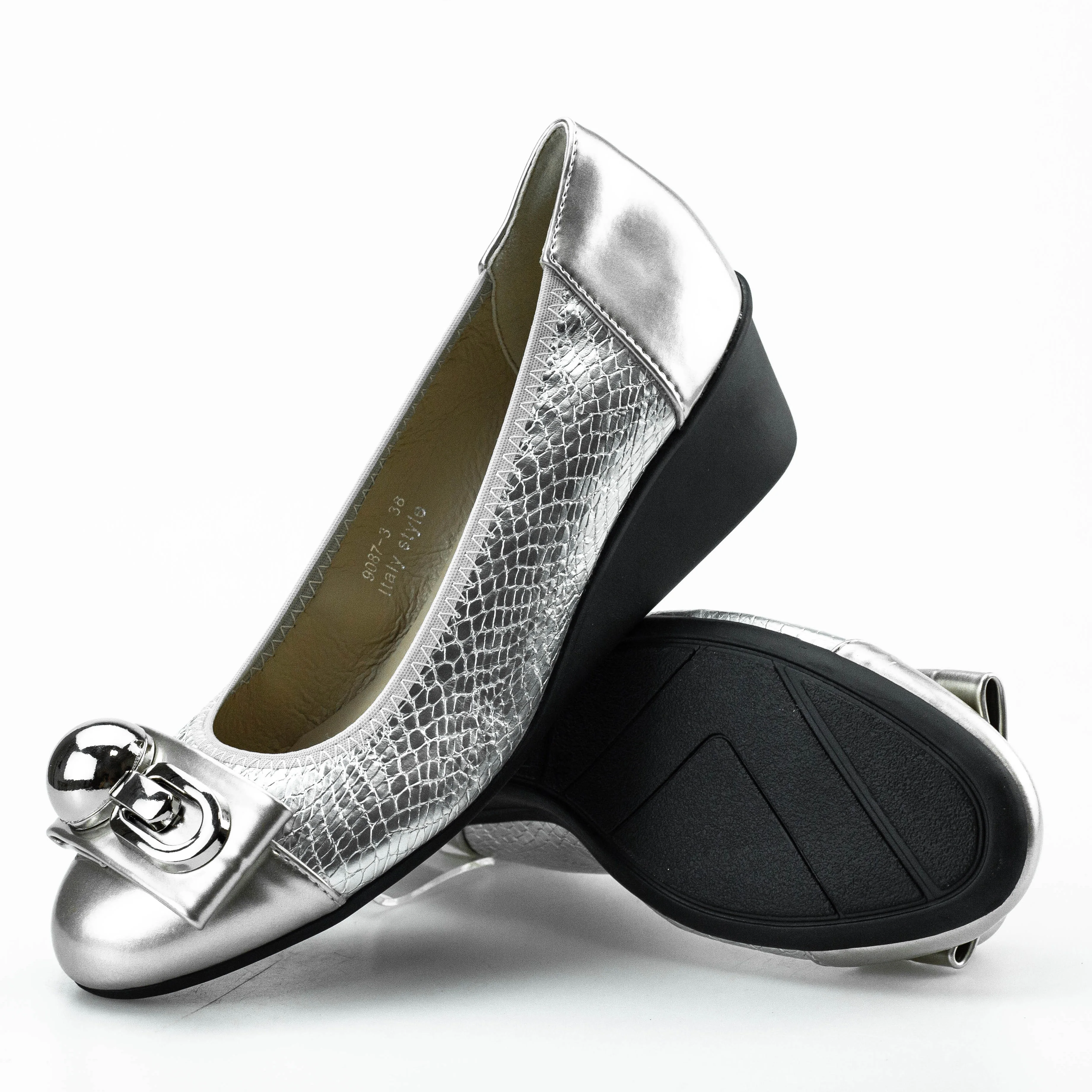 Women Wedge Heels Shoes 9087-3 Casual Loafers Round Toe Comfy Ladies Shoes Female Footwear Mommy Comfortable Women Ballet Shoes