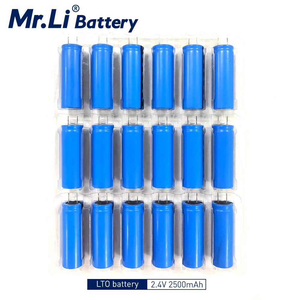 Mr.Li 23680 LTO 2 4 V 2500mah литиевый титановый аккумулятор с низкой температурой и