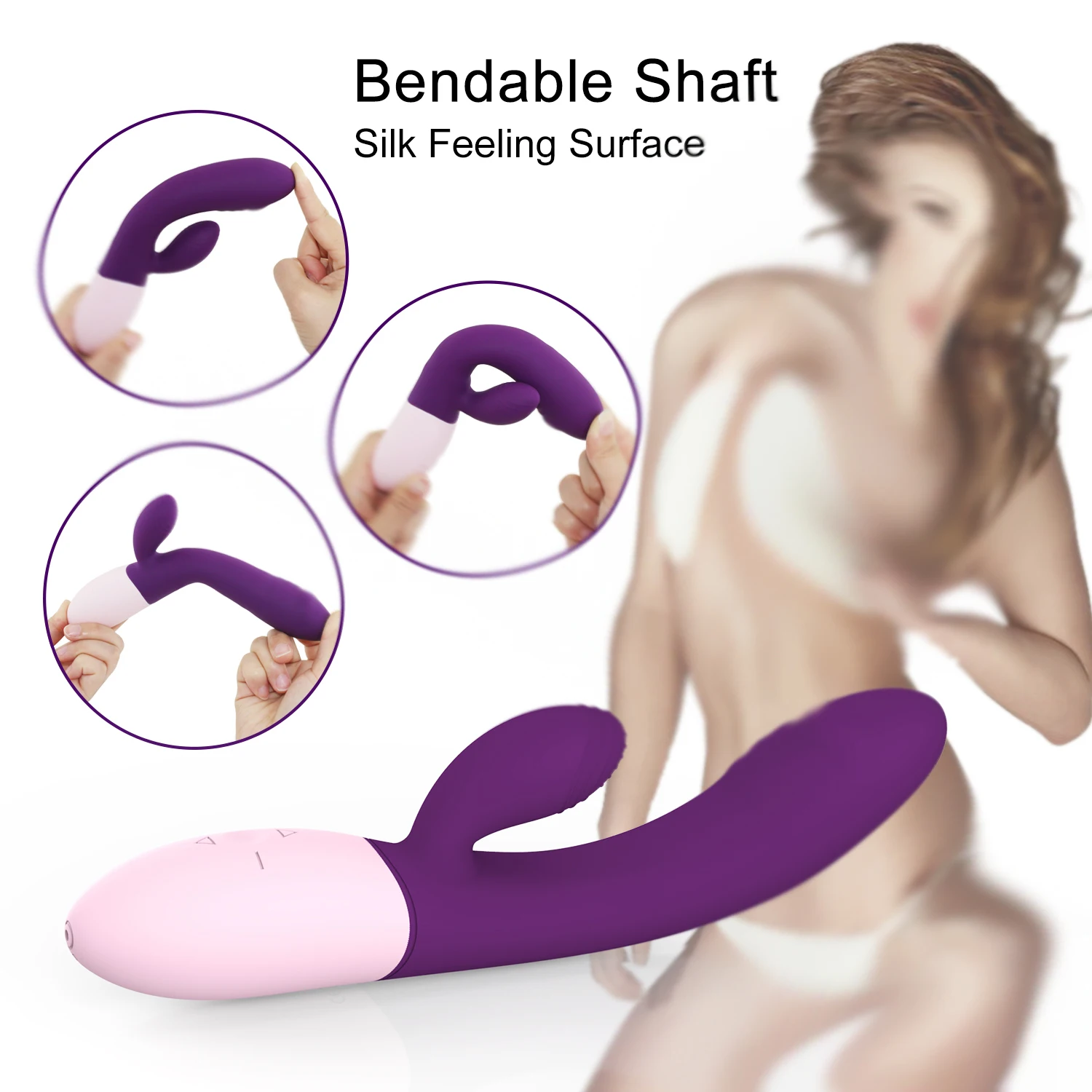 Вибратор для женщин с двойной вибрацией Силиконовый водонепроницаемый
