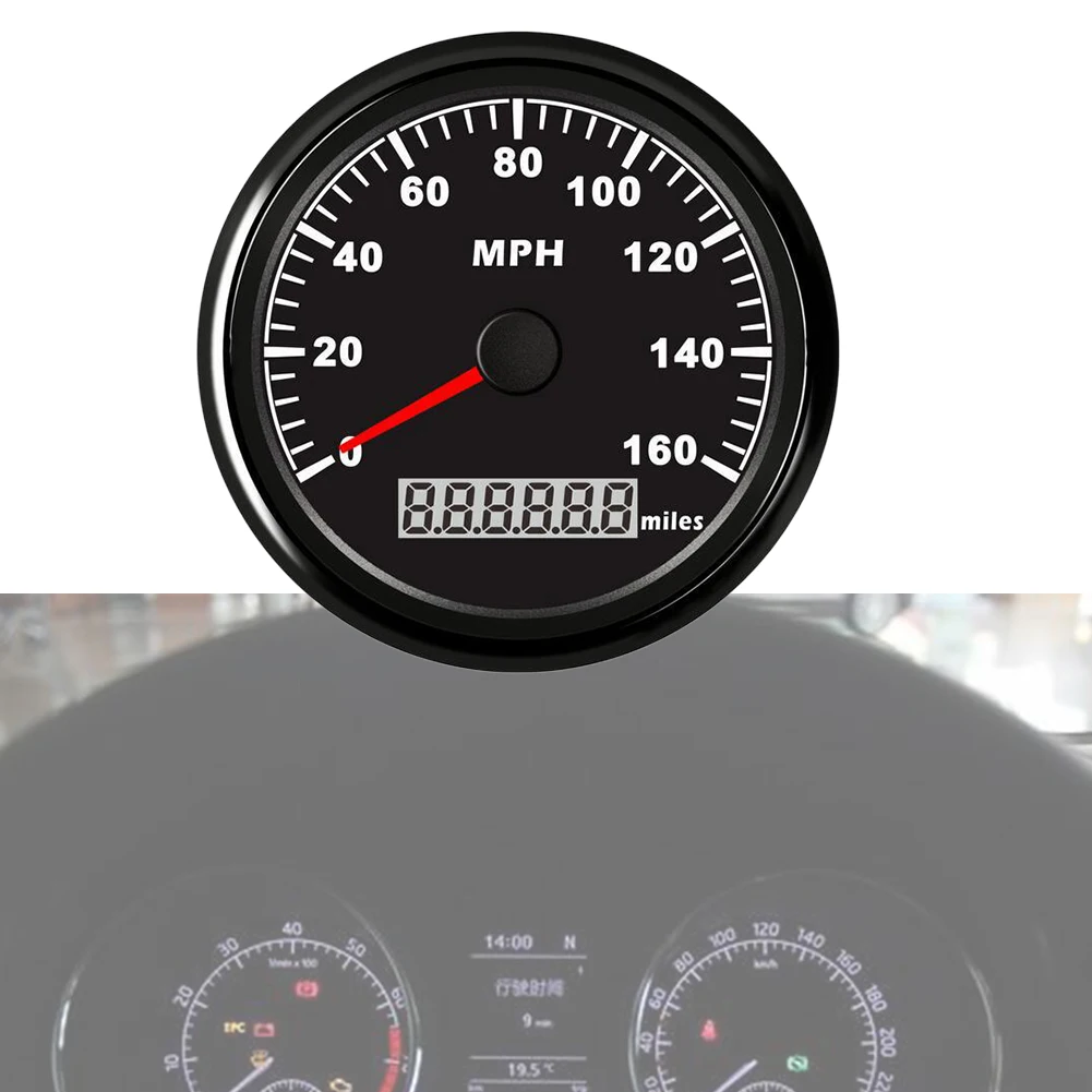 0-160MPH Motorcycles Stainless Steel Car Digital Gauges Speed Measurement Round GPS Speedometer Durable Waterproof Accessories | Автомобили