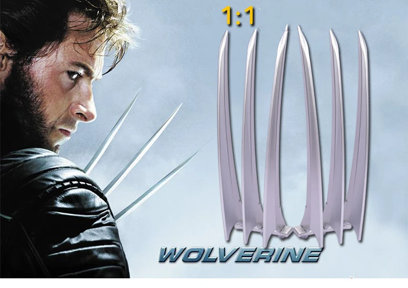 Новинка 2 шт./пара X-men Wolverines Logan Blade коготь лапа 1:1 косплей реквизит Хэллоуин косплей реквизит супергеройский, для косплея Оружие Игрушка