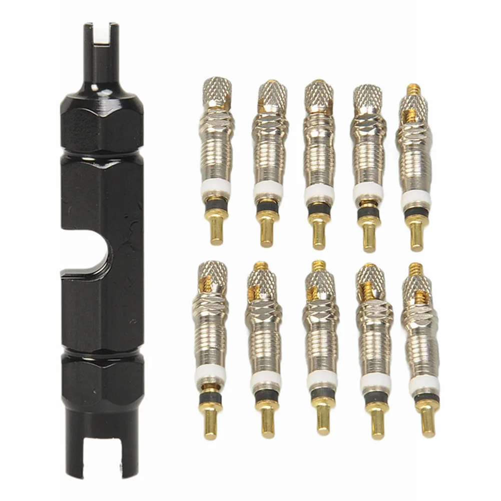 

10Pcs Valve Core Replacement For Bicycle Mountain Bike Road Bike MTB Bike