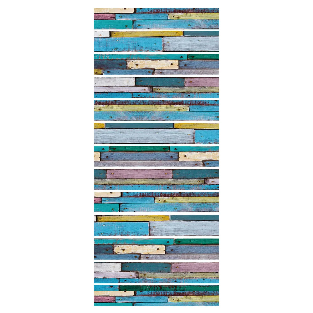 ПВХ цветные деревянные наклейки на стену лестницы украшение для дома сделай сам