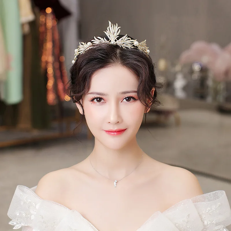 2020 новые свадебные туфли атмосфера Корона торжественное платье ужин головной