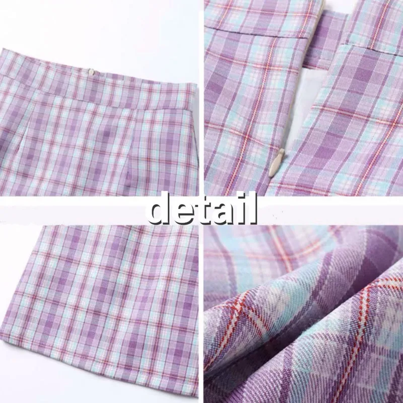 

Skirts Women Bowknot Plaid Ladies Stylish Comfortable Kpop Preppy Style Students Sweet High Street Mujer Spring Hot Sale Trendy