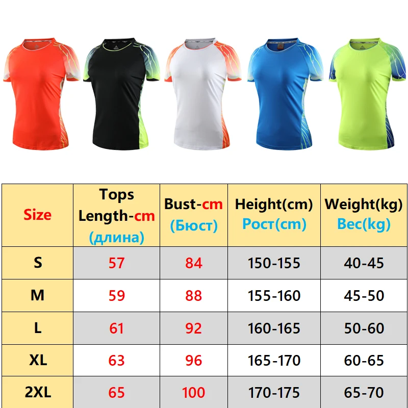 Print Women Running Shirt Sportswear Yoga Fitness Short Sleeves Badminton Table Jerseys Cycling Breathbale Causal Workout Tee