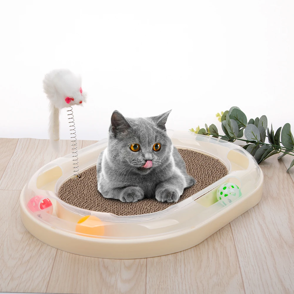 

Cat Toy Training Intelligence Amusement Cat Toy Funny Tower Tracks Disc Cat Tracks Toys Plate Cat Ball Toys For Cats Kitten NEW