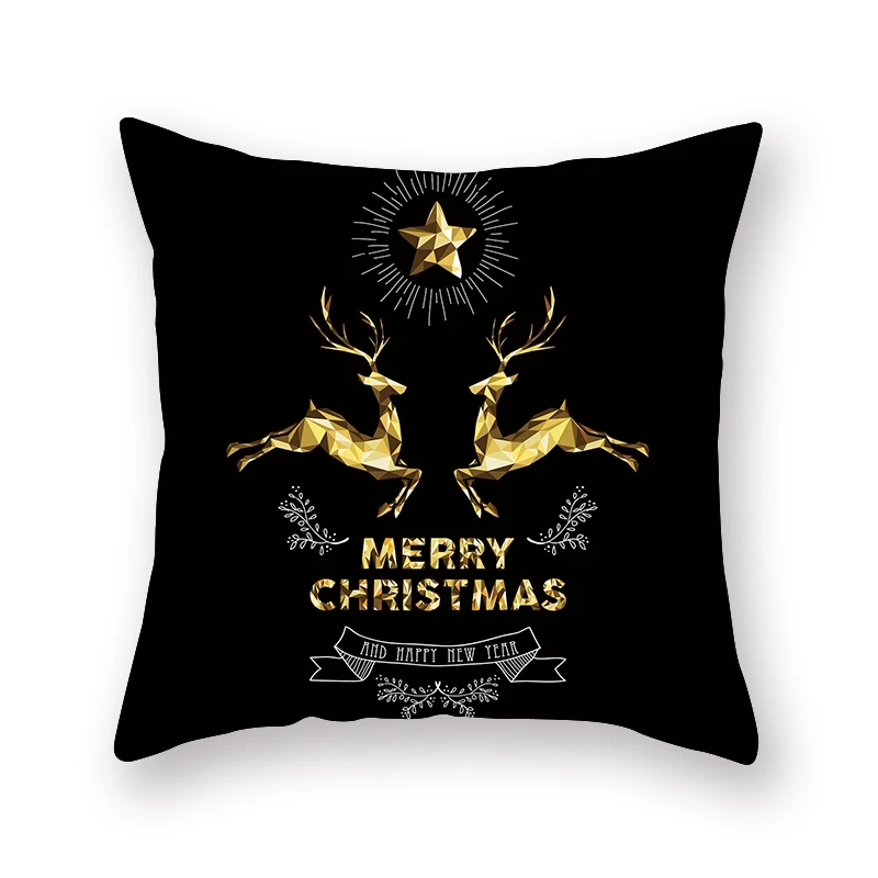 Рождественский полиэстеровый чехол WICCA с надписью &quotMerry Christmas&quot Рождественское