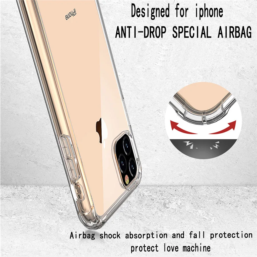Силиконовый чехол для iPhone 11 12 Pro XR XS MAX 6 6s 7 8 Plus | Мобильные телефоны и аксессуары