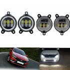 Противотуманные фары 30 Вт 6000 К с Halo DRL Противотуманные фары в сборе 2шт для lada Priora для газели Россия, машины