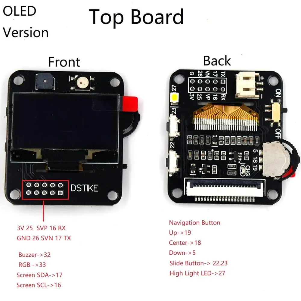DSTIKE ESP32 часы DevKit ESP макетная плата OLED версия
