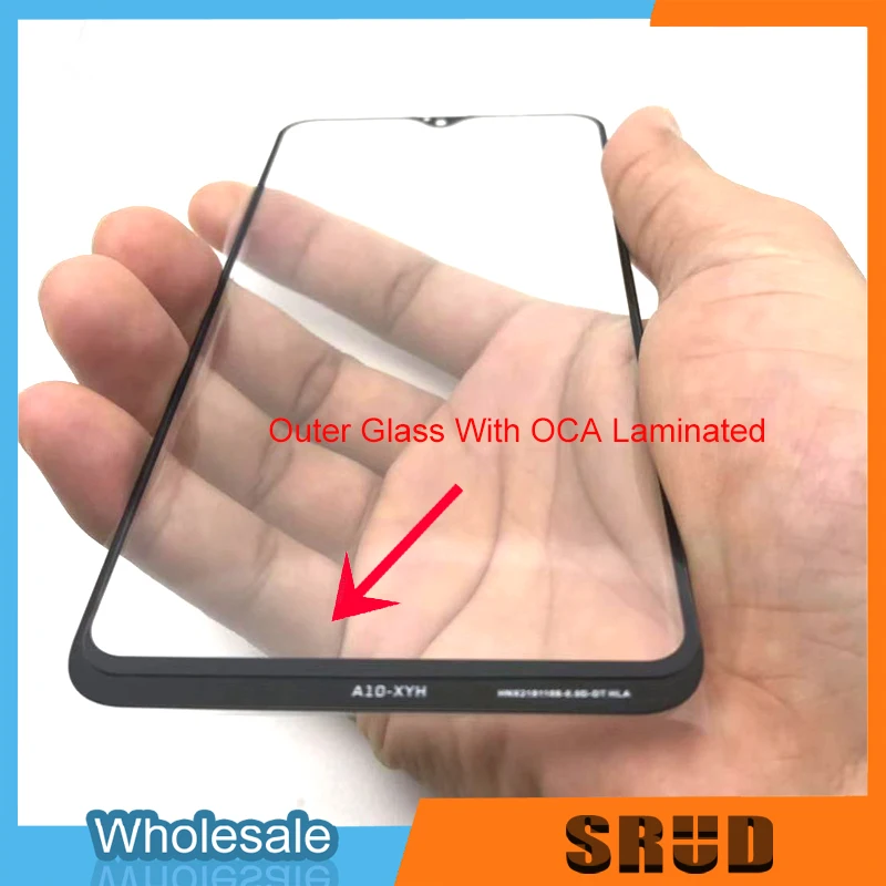 2 в 1 Наружный Стекло с oca-пленкой на ламинированные Услуги для samsung Galaxy M10 M20 M30 A10 A20 A30 A40 A50 A60 A70 A80 A90 10 шт./лот