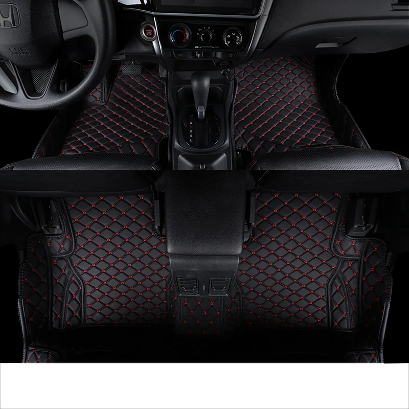 Lsrtw2017 кожаные автомобильные коврики в салон для honda city 2019 2018 2017 2016 2015 2014 2013 2012 2011 2010
