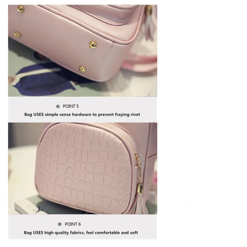 Женский кожаный рюкзак школьные ранцы для девочек подростков маленький женский