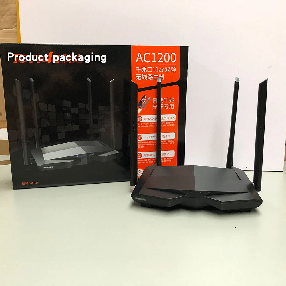 Беспроводной wifi роутер Tengda AC10 двухдиапазонный 2,4G/5G wifi роутер 1000 Мбит/с Гигабитный беспроводной повторитель 802.11AC дистанционное управление приложением