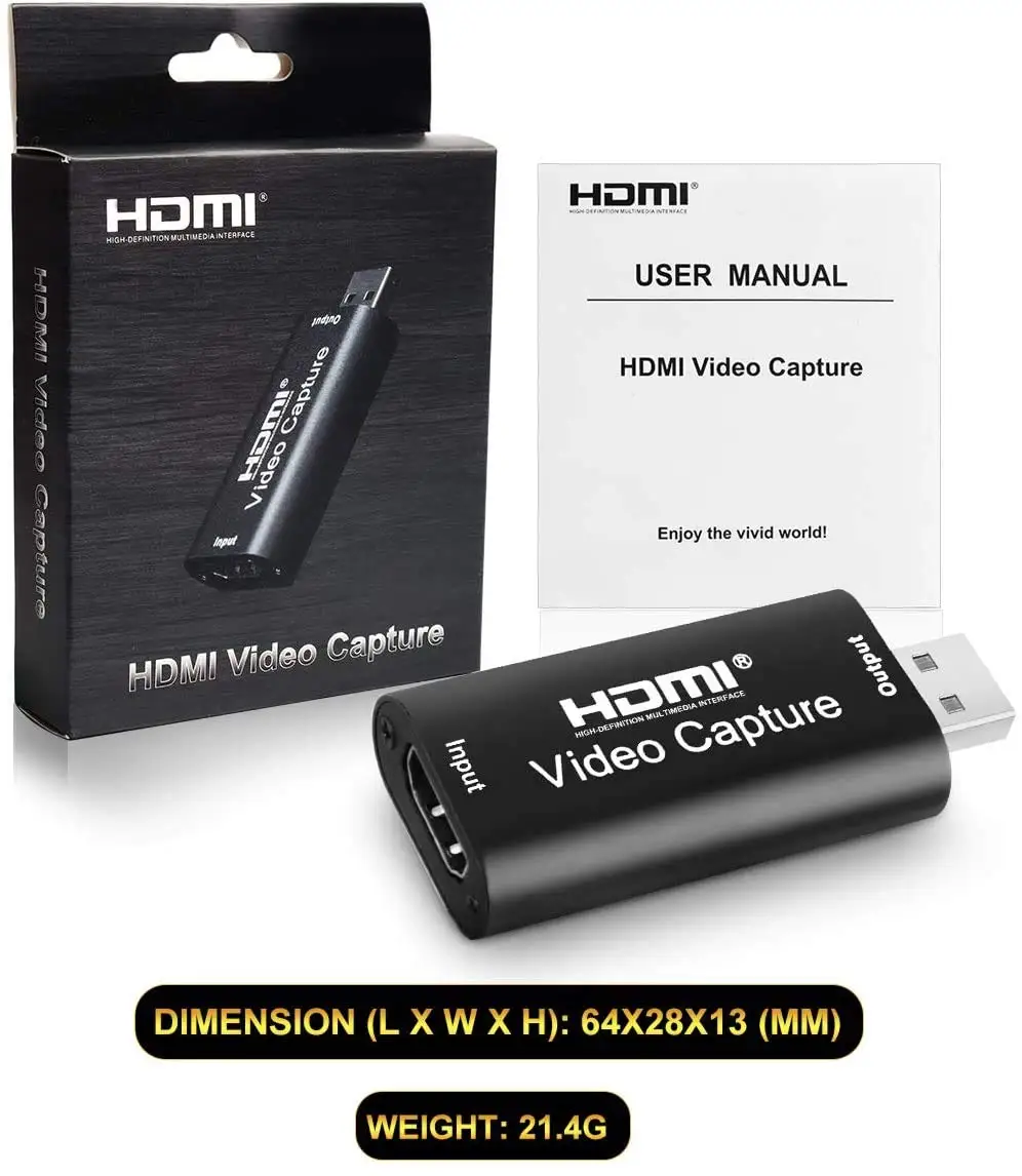 Карты захвата игр HDMI USB 1080p 2 0 запись через DSLR видеокамеру Экшн камера для прямой