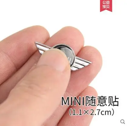 Юнион Джек Металл я люблю мини-наклейка эмблема наклейки для Mini Cooper земляк Clubman F55 F56 R55 R56 R60 F60 автомобильные аксессуары - Название цвета: mini