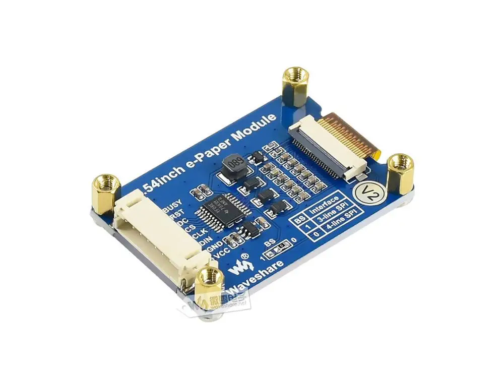 1 54 дюймовый электронный бумажный модуль 200x200 SPI интерфейс Ультра низкое