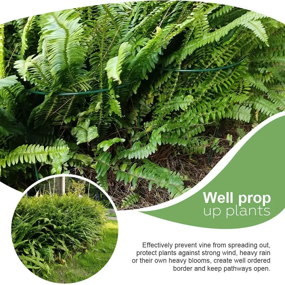 Прочная опора для растений садовая томатная подставка цветов с 3 кольцами