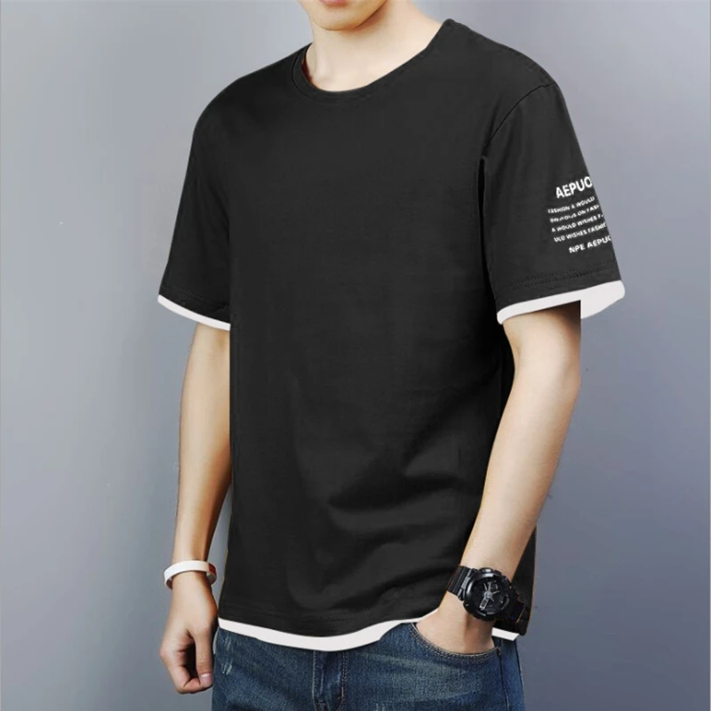 

NEW Mens Short Sleeve race Mustang motorcycle T-shirt Summer casual male solid colour Fashion HipHop Harajuku Men Clothe