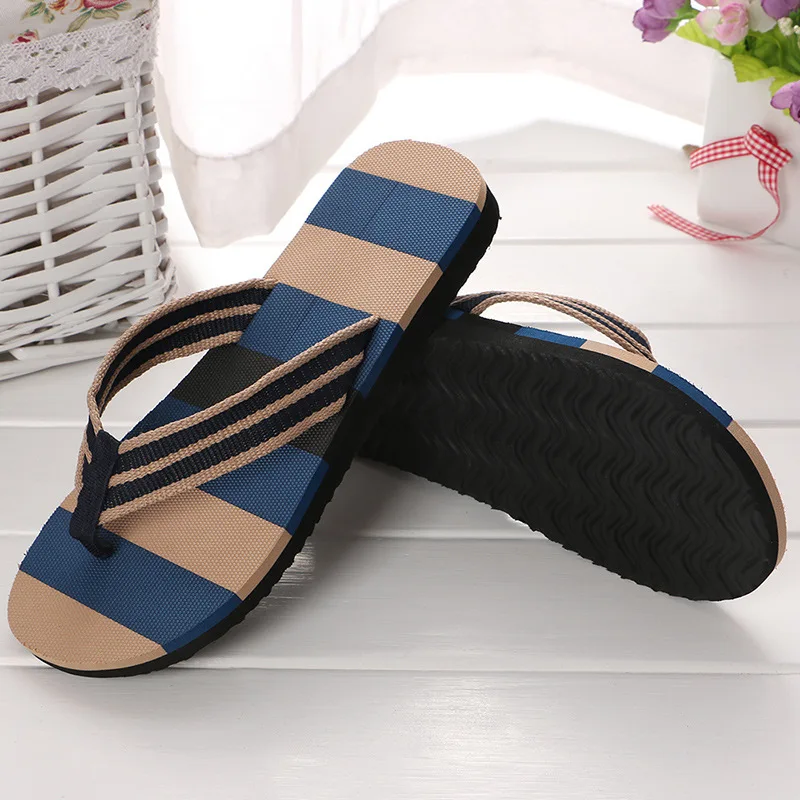 

Fashion Men Summer Flip-flops Light Weight Basic Outdoor EVA Sandals Big size Beach Anti-Slip Deep Colors Slippers