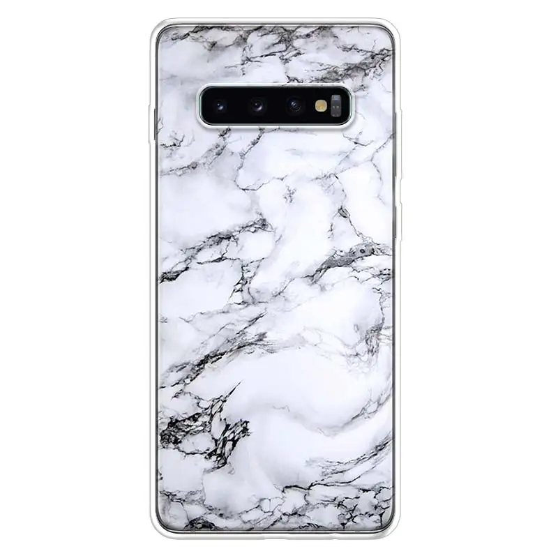 Чехол с белыми мраморными листьями для телефона Samsung Galaxy A50 A70 A10 A20E A51 A71 M30S A30 A40 A01A21