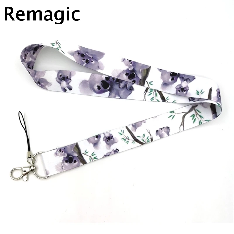 Животное коала ремешок на шею брелок мобильный телефон ремень ID значок держатель