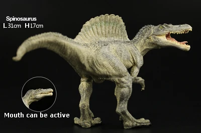 Оригинальные Динозавры юрского периода Indominus rex Spinosaurus raptor модель трицератопса коллекционные вещи Детские обучающие игрушки для детей подарок - Цвет: Spinosaurus