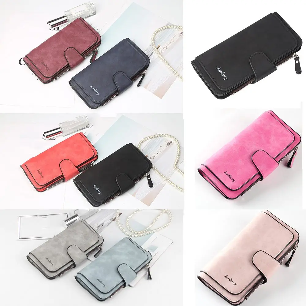 

Girls Ladie Fashion Large Capacity Card Holder Zipper Coin Purse Women's Wallets Long Clutch Purse Hand Bag
