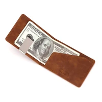 men card package pu leather short wallet with stainless steel money clip wallets brown black simple multi card holder wallet