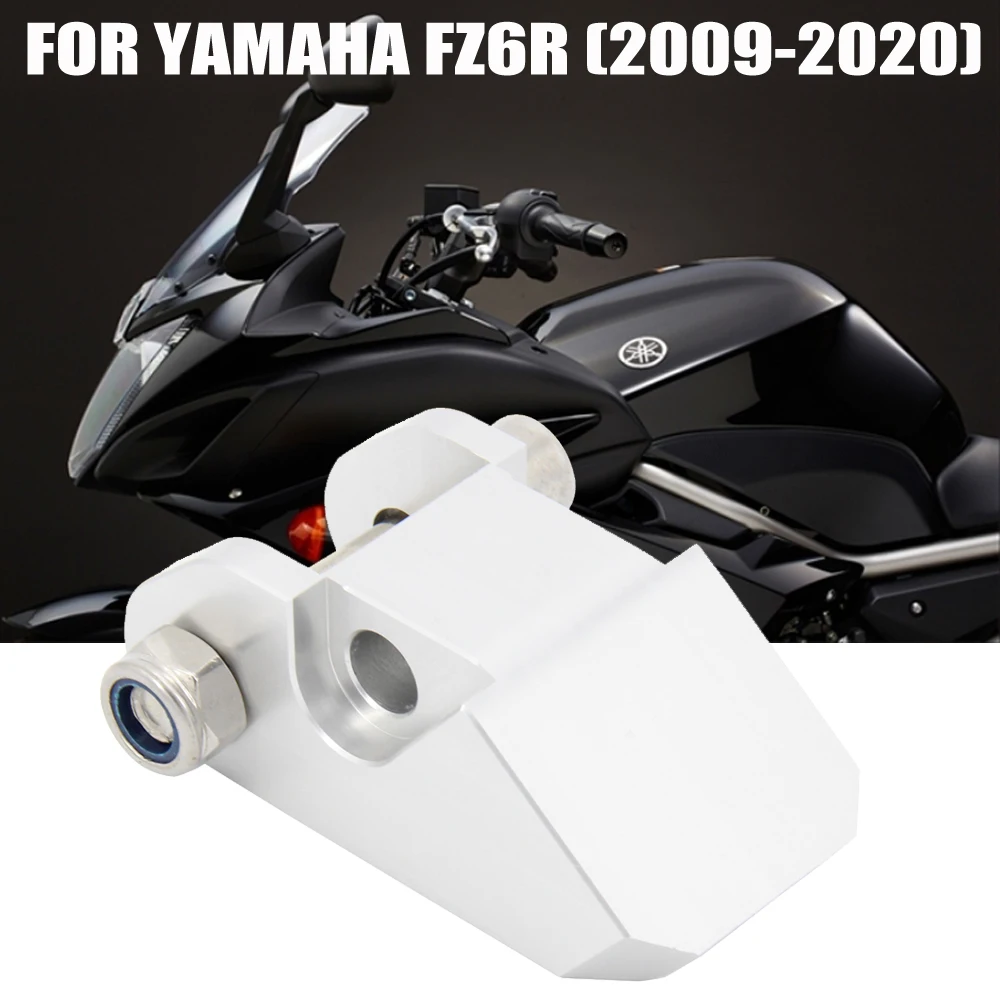 

Подходит для YAMAHA FZ6R 2009-2020 нисходящий серебряный комплект 2 дюймов зеркало заднего вида заготовки нисходящий комплект