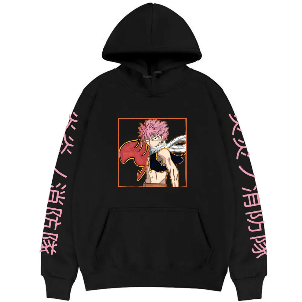 

Anime FAIRY TAIL Etherious Natsu Dragneel Print Hoodie Men Women Hip Hop Sweatshirt Manga Fire Brigade of Flames Letter Hoodies