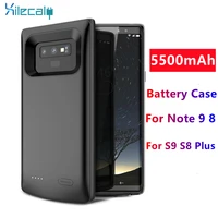 battery charger case for samsung note 8 s9 s8 plus 5500mah shockproof charging phone power cover for samsung note 9 8 s9 s8 plus