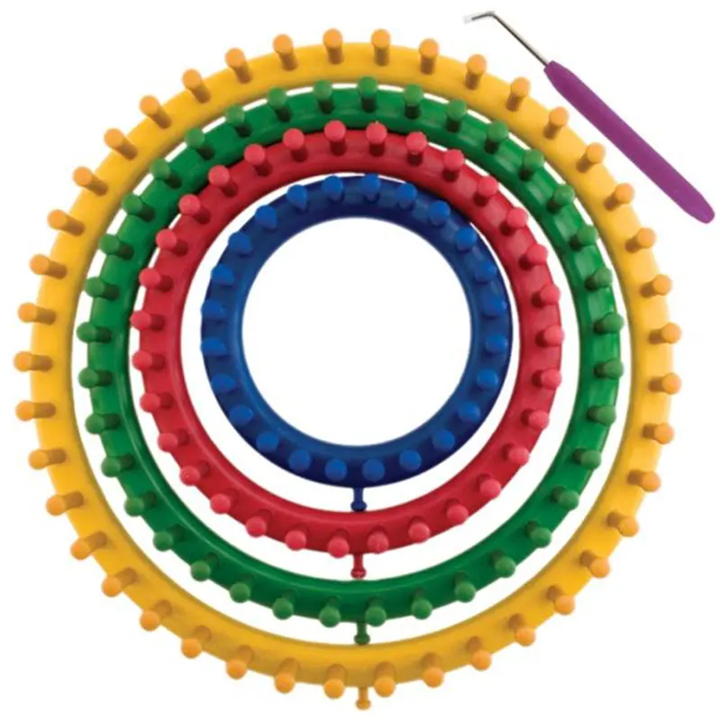 Новинка 4 шт./компл. сделай сам круглая шляпа вязаный набор ткацкого станка