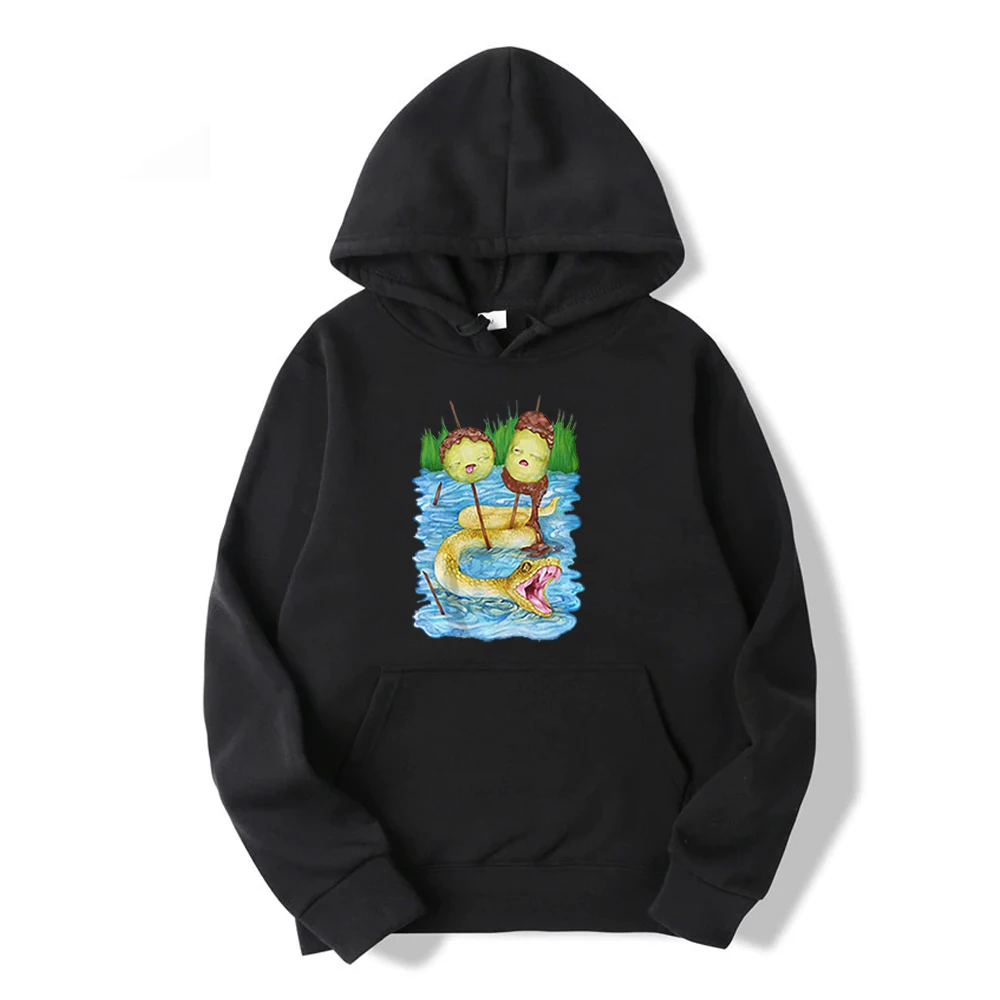 

Мужская Флисовая Толстовка с капюшоном, с принтом