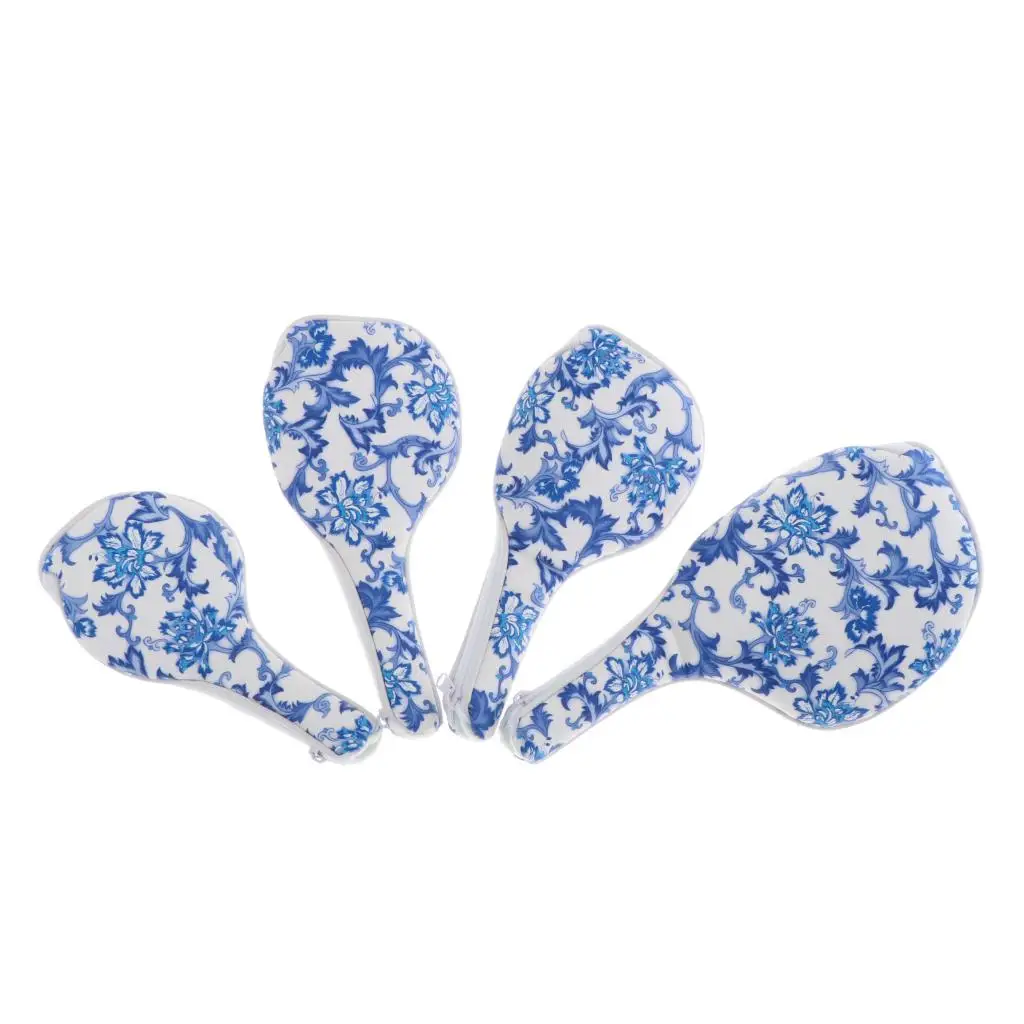 

4Pcs PU Waterproof Golf Wood Head Cover Universal Driver Club Headcover Vintage Porcelain Pattern for No. 1 3 5 UT Wood Drivers