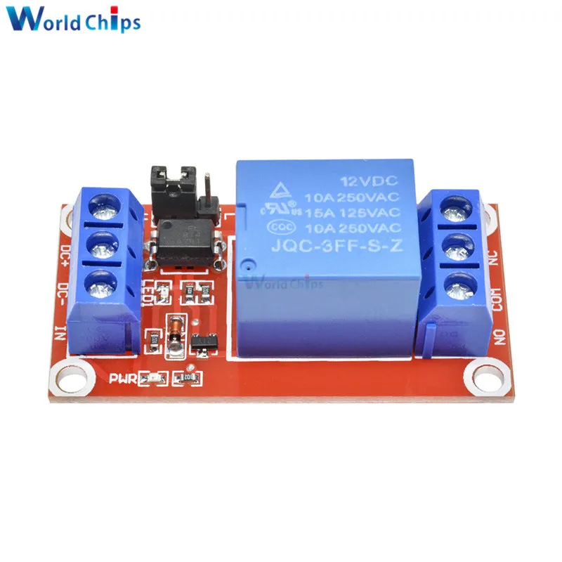 Один 1 канальный релейный модуль 5 в 9 12 24 плата щит для Arduino с оптроном поддержка